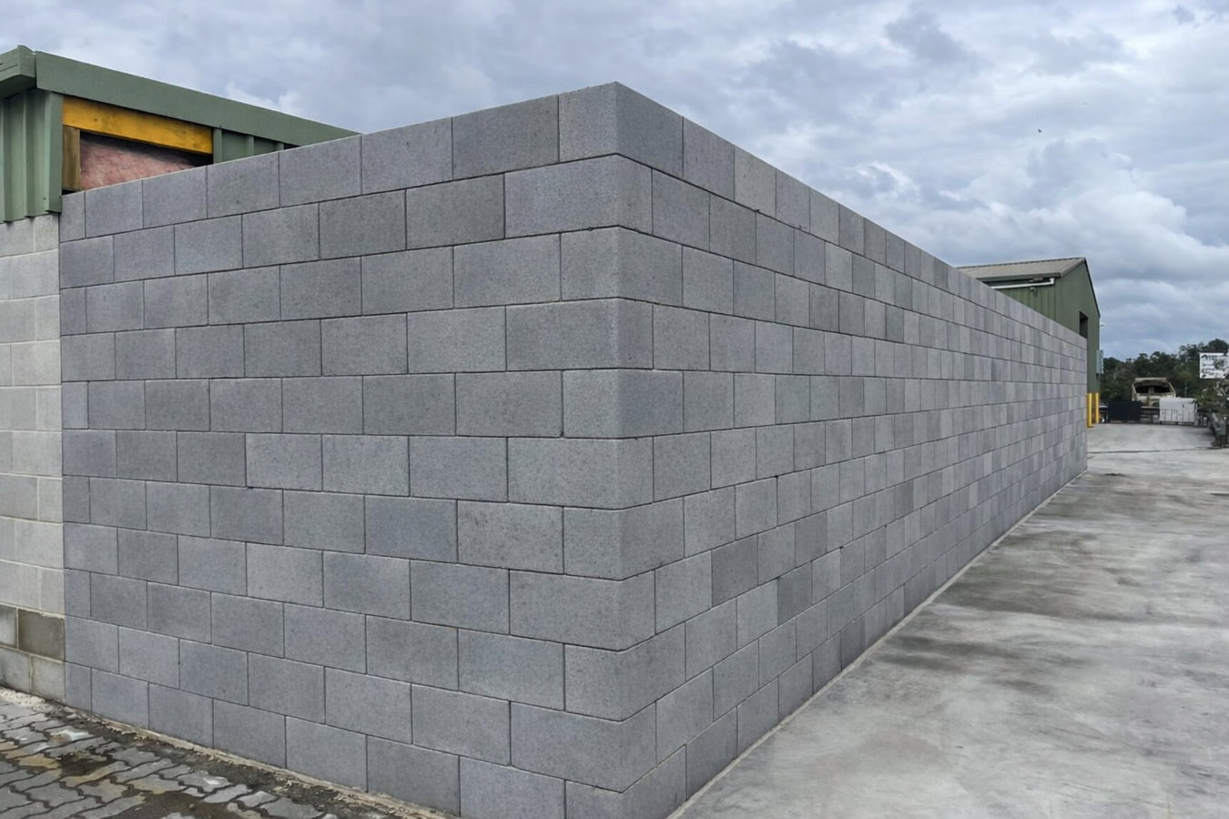 Concrete block walls